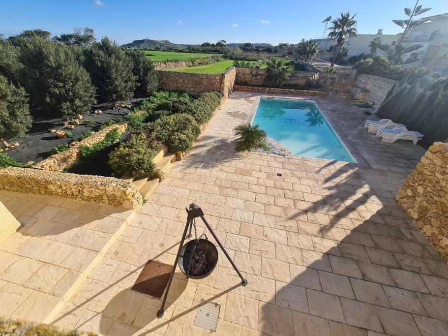 Farmhouse Villa With Large Pool And Garden In Gozo Għarb Exteriör bild